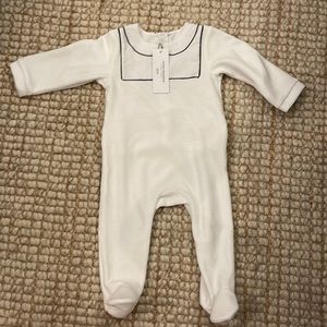 Jacadi Paris - Baby Boy Velvet Pajamas - 6 Month Size - NEW WITH TAGS